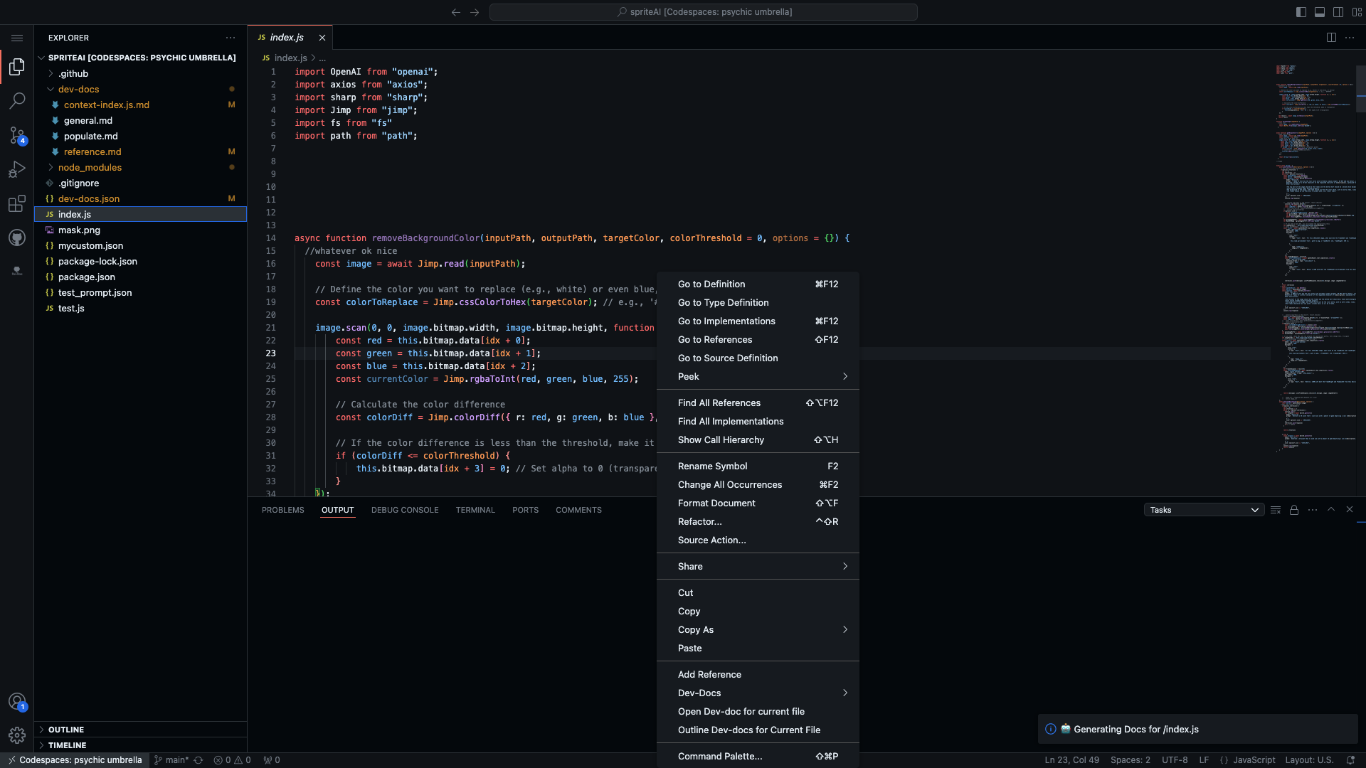This is the image for DIV with the text: and then clicked